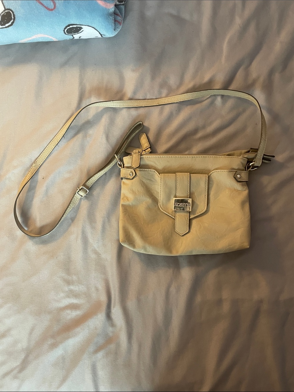 Rosetti Light Beige Crossbody with Front Buckle